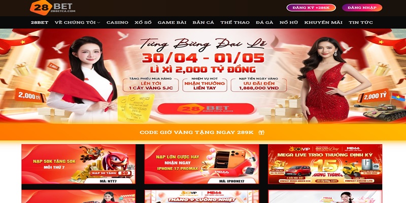 28Bet tặng 288K